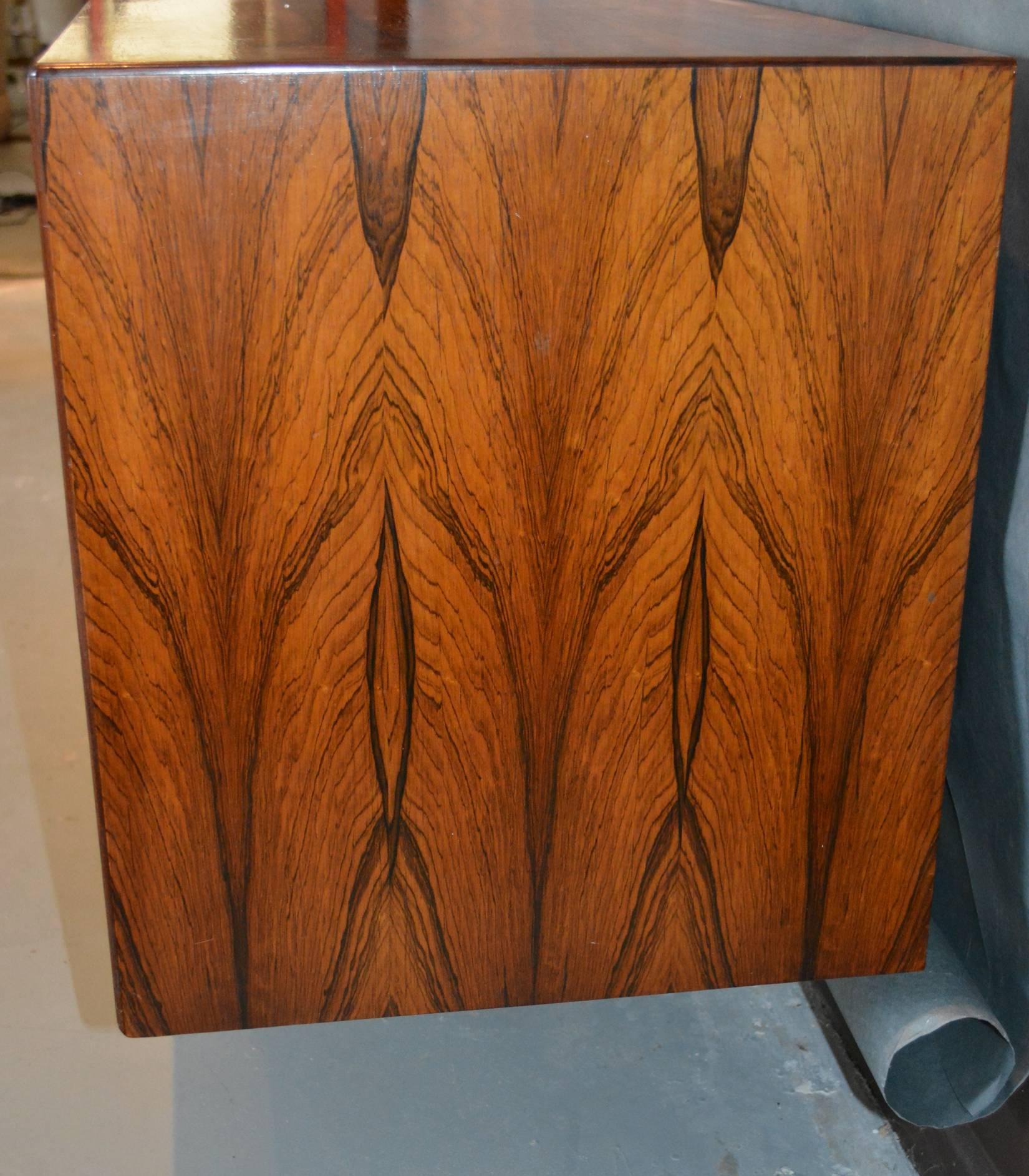 Vintage Danish Rosewood Credenza In Good Condition In Palm Springs, CA