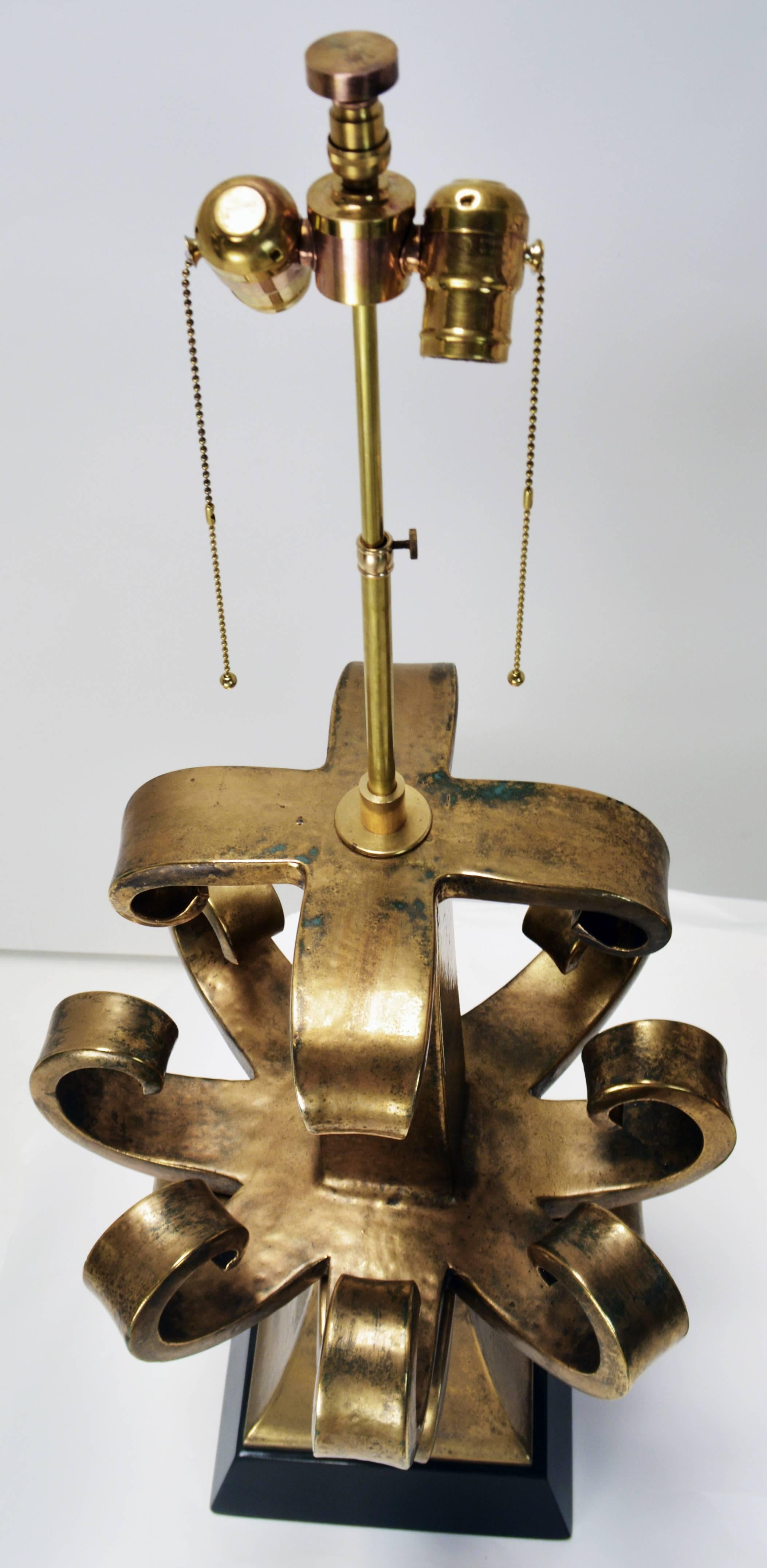 Glazed Rare Pair of Gold Italian Zanuso Lamps