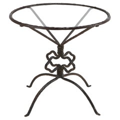 1930s Antoine Durenne Foundry  Side Table in Iron - Jean-Michel Frank