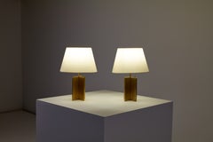 After Jean Michel Frank, Pair of Croisillon Table Lamps Made by Comte c1942