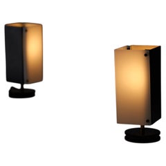 Coppia di lampade da tavolo girevoli, modello 262, disegnate da Tito Agnoli e prodotte da O-Luce, Italia, 1958 circa