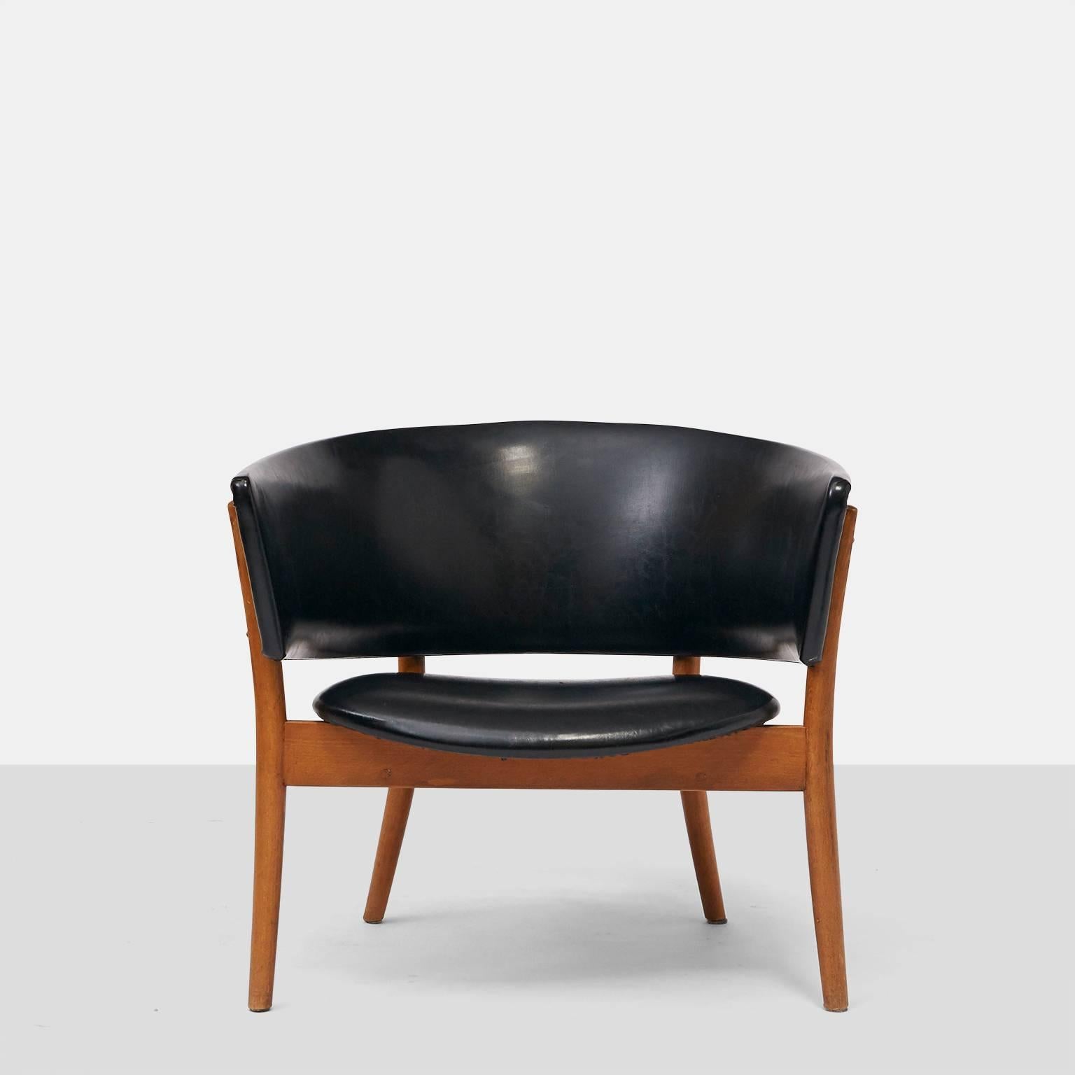 Danish Nanna Ditzel Easy Chair Produced by Søren Willadsen, Vejen