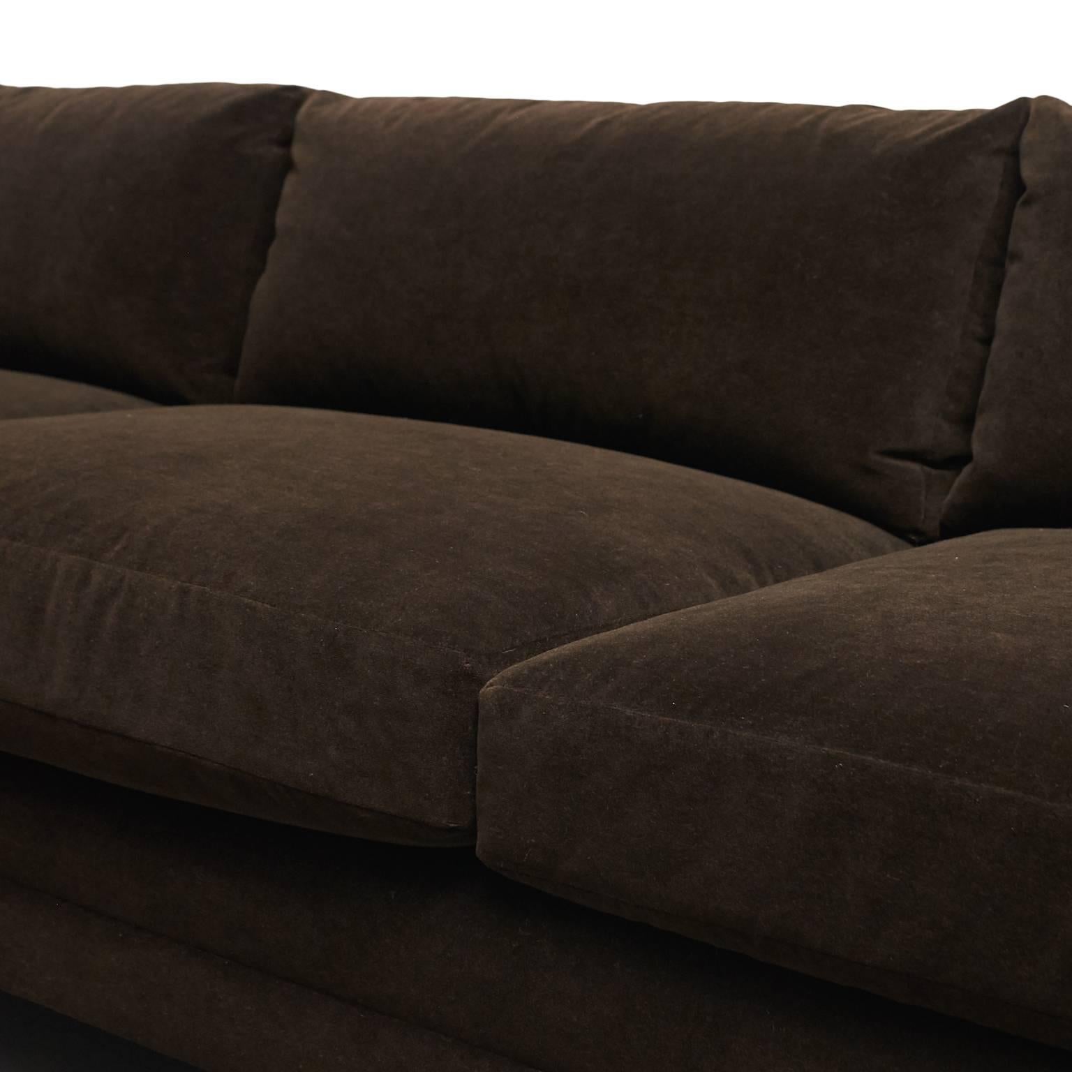 Velvet Harvey Probber, Tuxedo Sofa