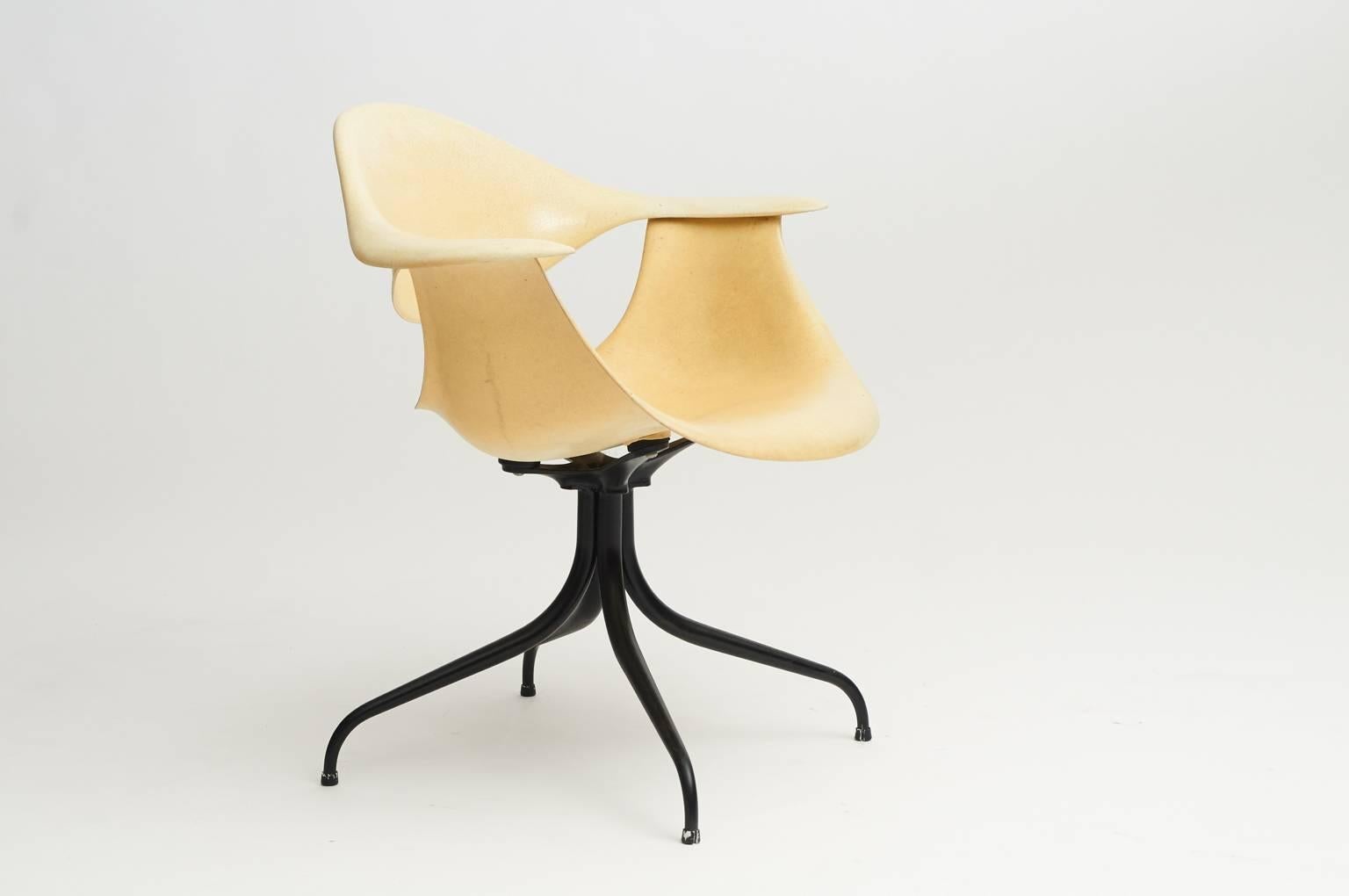 Mid-20th Century George Nelson, Limited Edition Daf Swag Leg Dining Chair