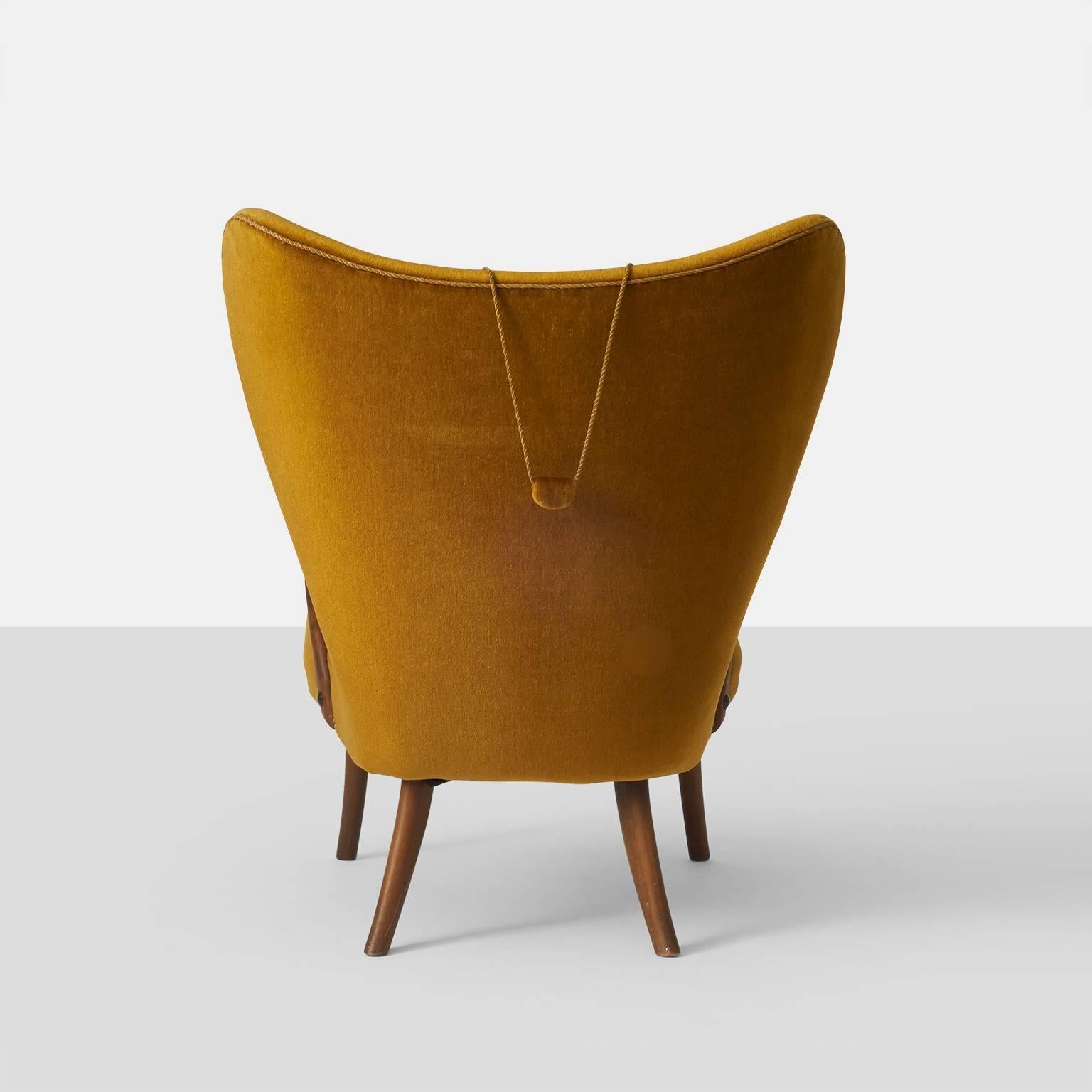 Velvet Acton Schubell and Ib Madsen Lounge Chair