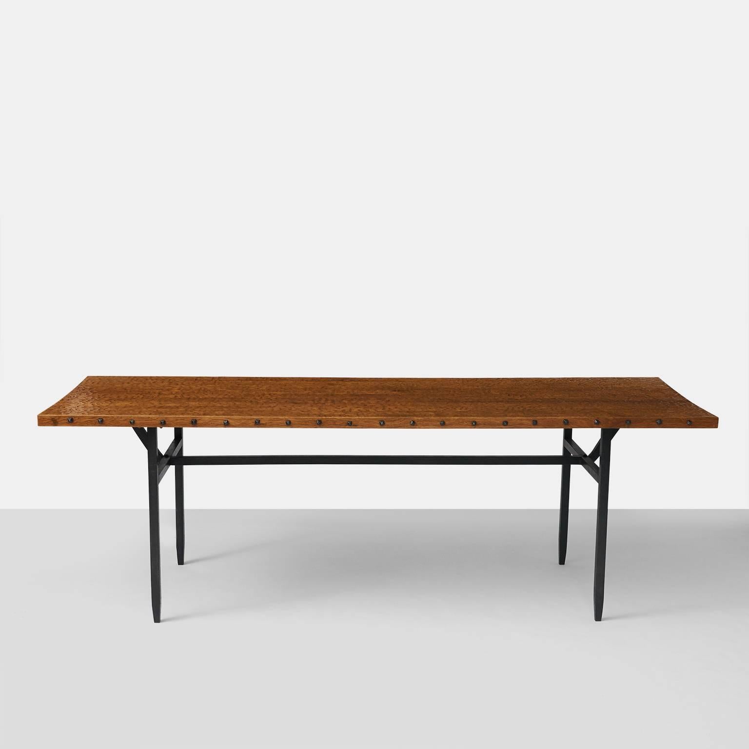 Mid-Century Modern Jean Touret Dining Table for Atelier Marolles