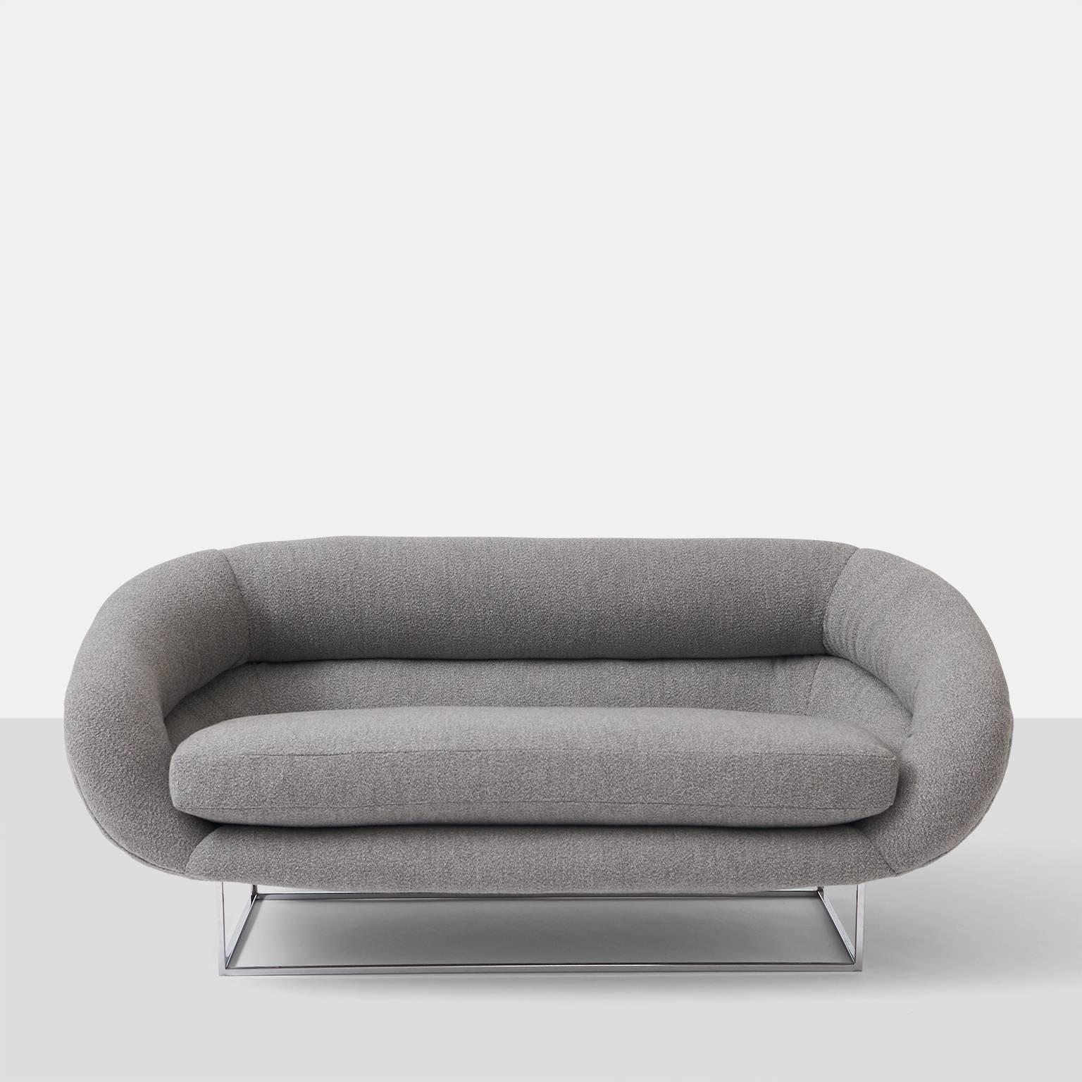 Mid-Century Modern Milo Baughman Floating Sofa