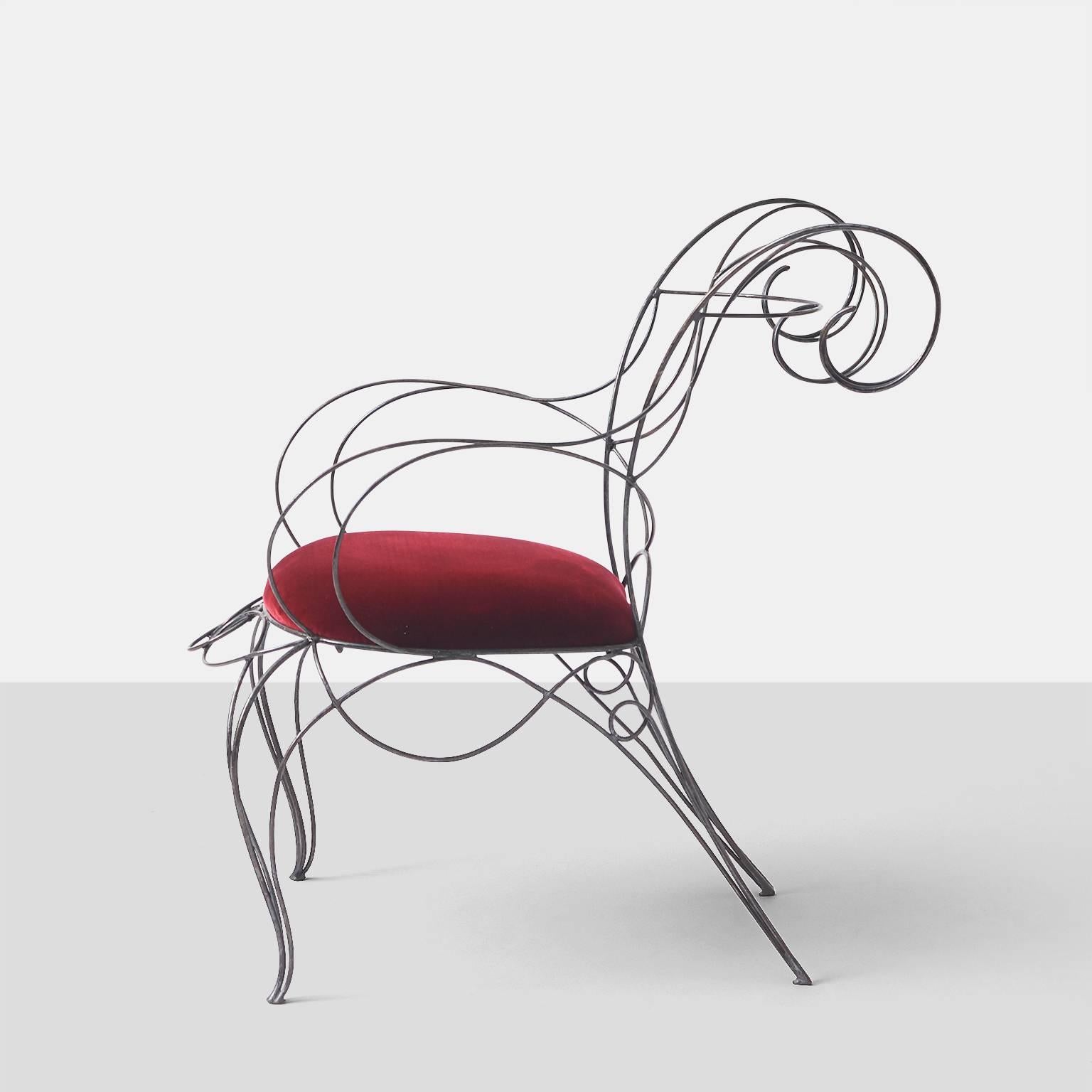 Welded Andre Dubreuil Ram Chair