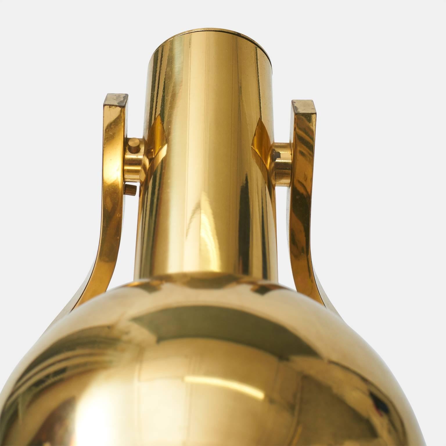 A Pair of Adjustable Brass Table Lamp by Staff Leuchten In Good Condition In San Francisco, CA