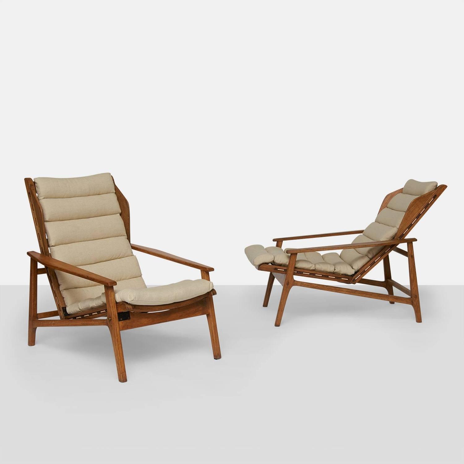 Pair of Gio Ponti Lounge Chairs For Sale at 1stdibs
