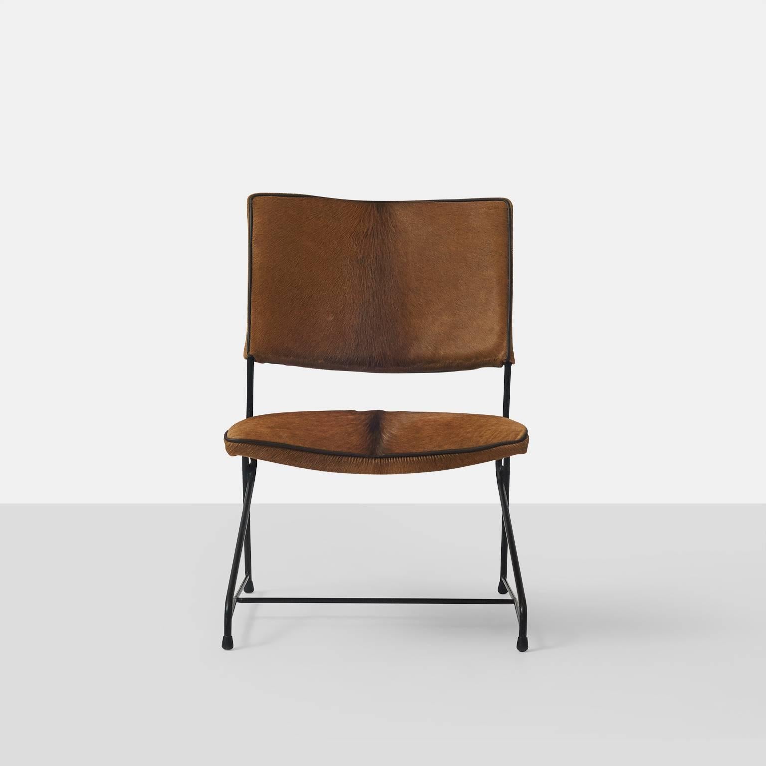 Mid-Century Modern Italian Modernist Iron Lounge Chair
