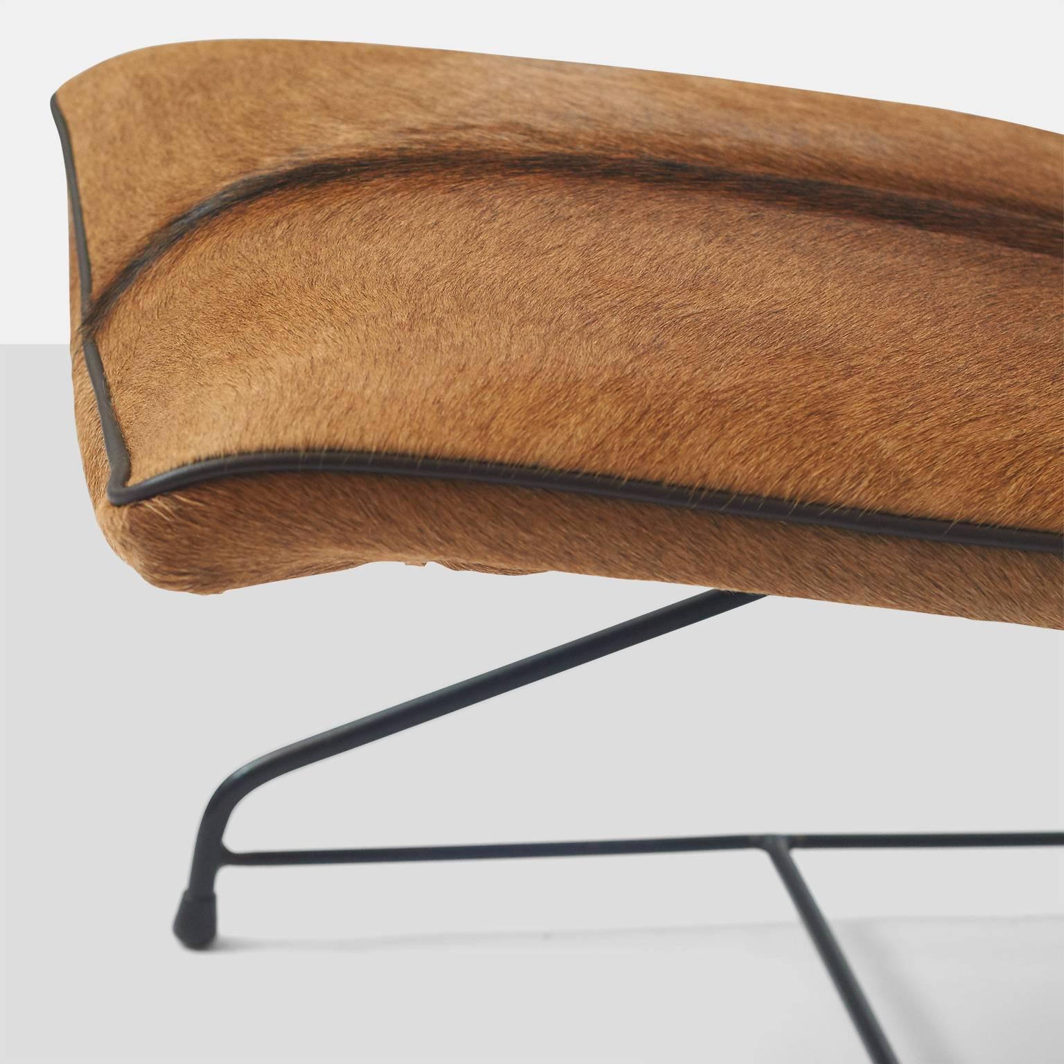 Mid-20th Century Italian Modernist Iron Lounge Chair