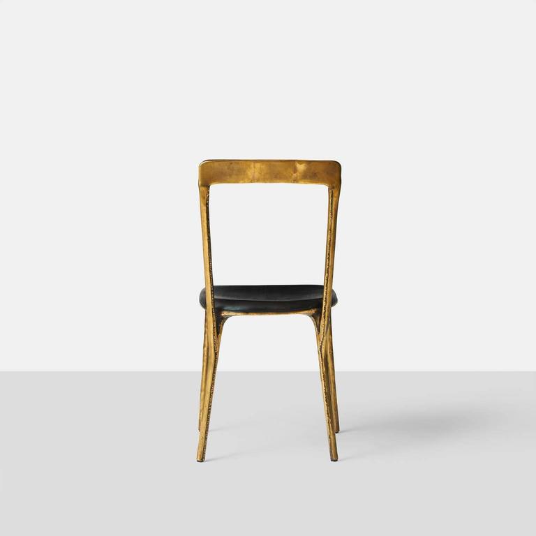 Blackened Valentin Loellmann Side Chair For Sale