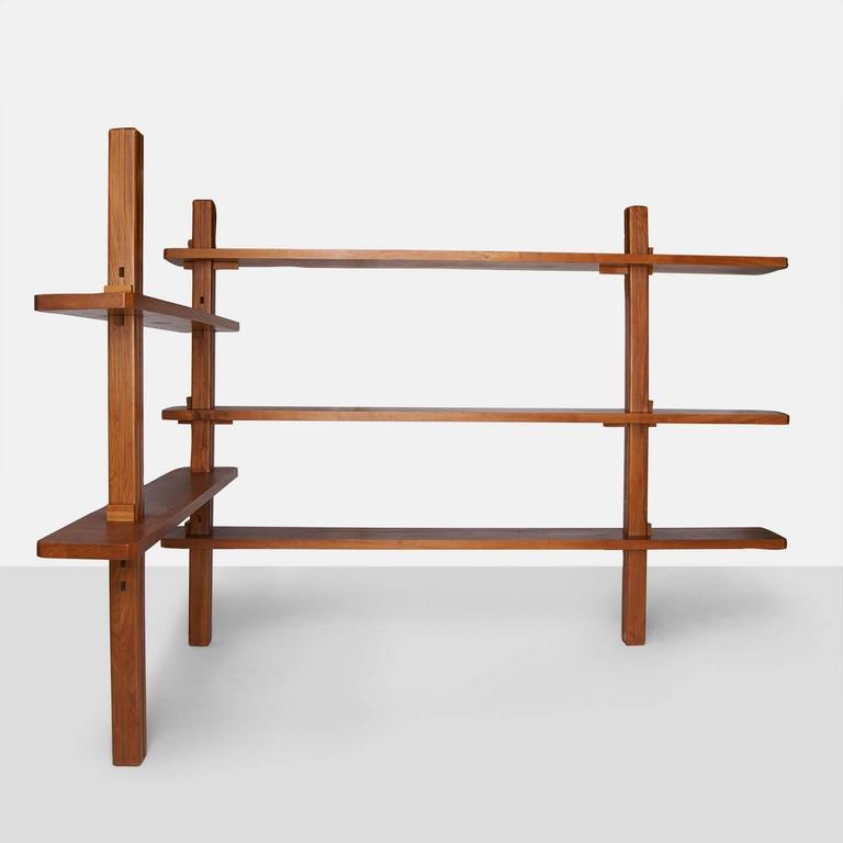 Elmwood Bookcase in the style of Pierre Chapo at 1stDibs dowel