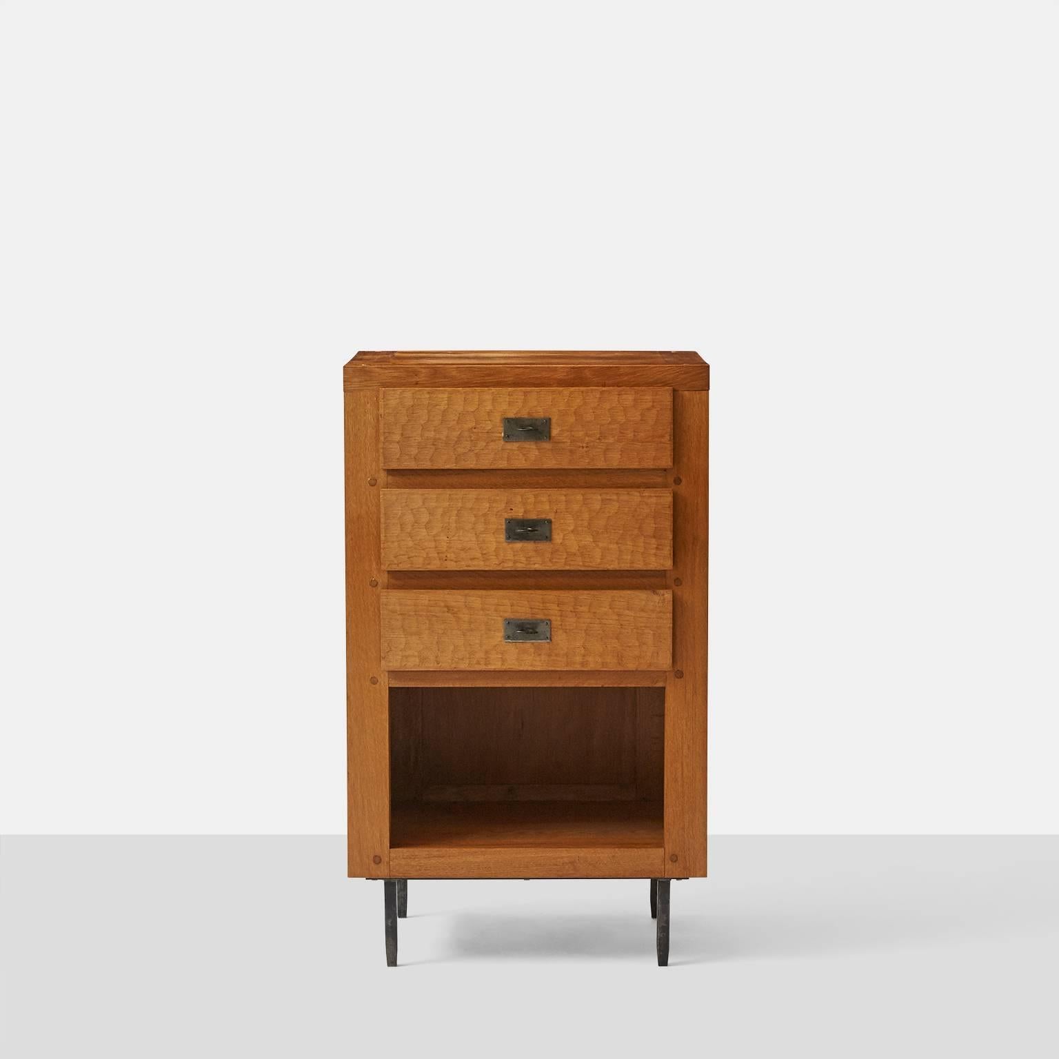 Mid-Century Modern Jean Touret Oak Cupboard