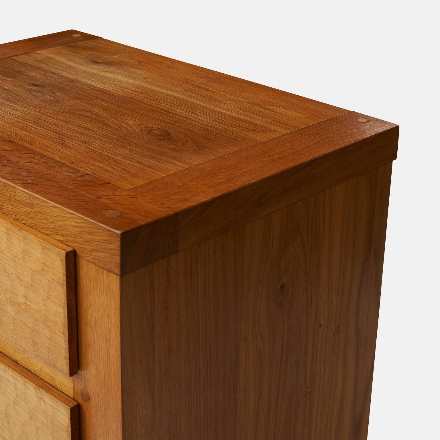 20th Century Jean Touret Oak Cupboard