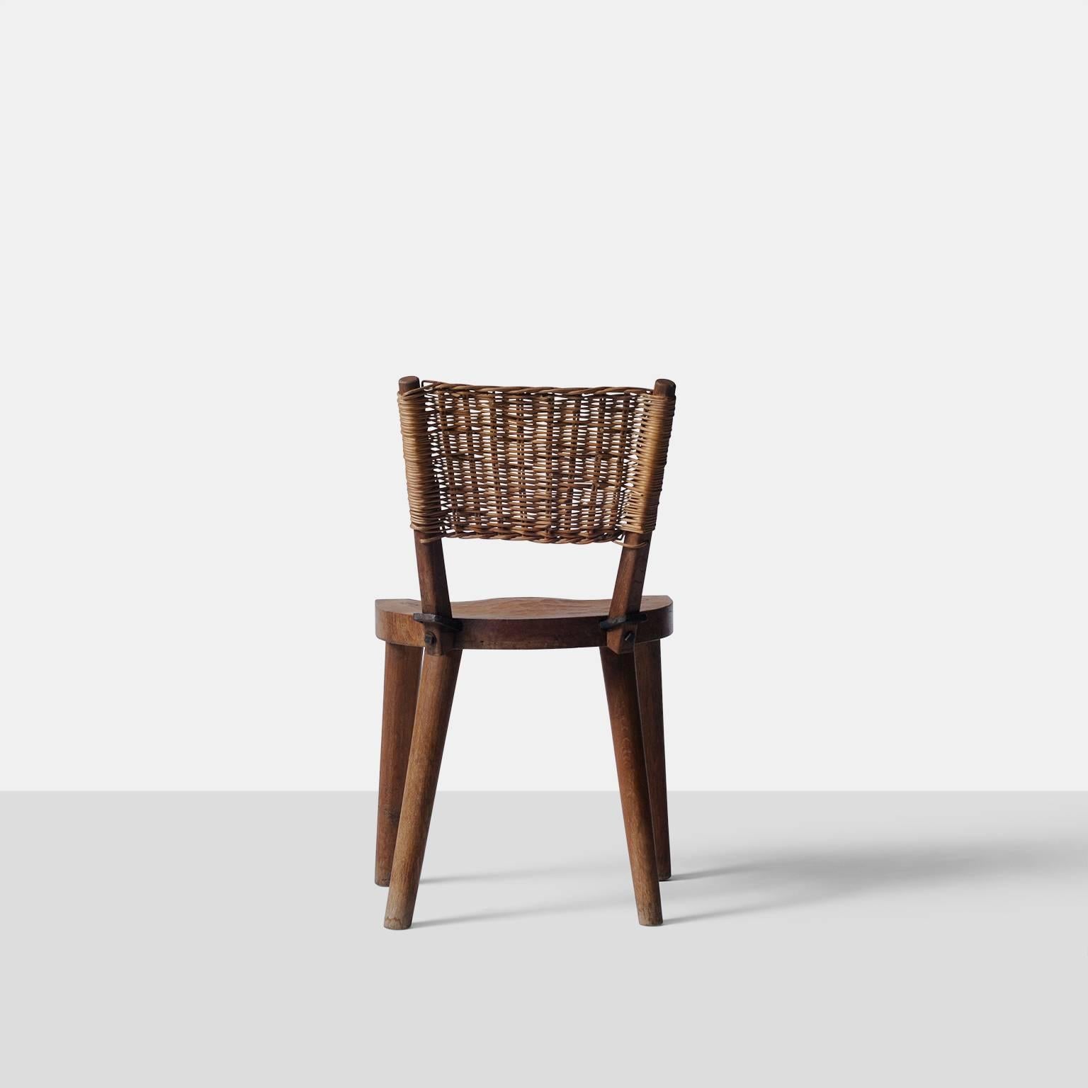 French Jean Touret Dining Chairs for Atelier Marolles, France