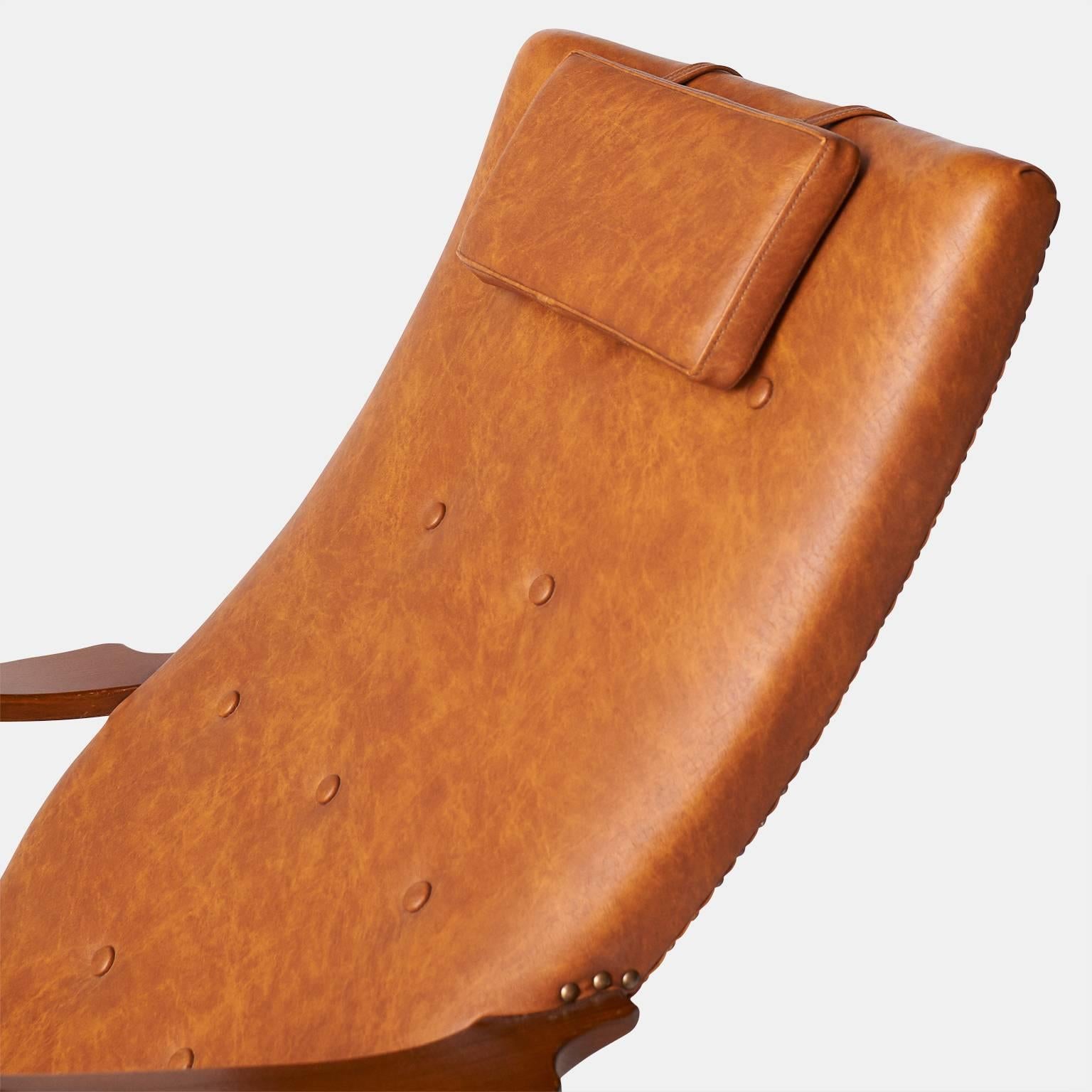 Scandinavian Modern Swedish Lounge Chair and Ottoman