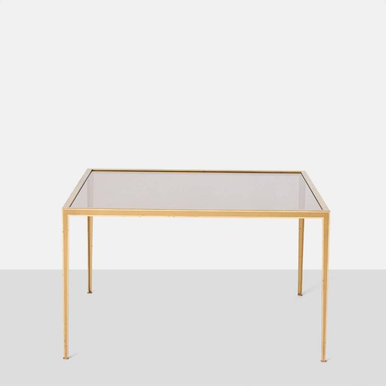 Pair of Brass Square Form Werkstatte Coffee Tables For Sale at 1stdibs