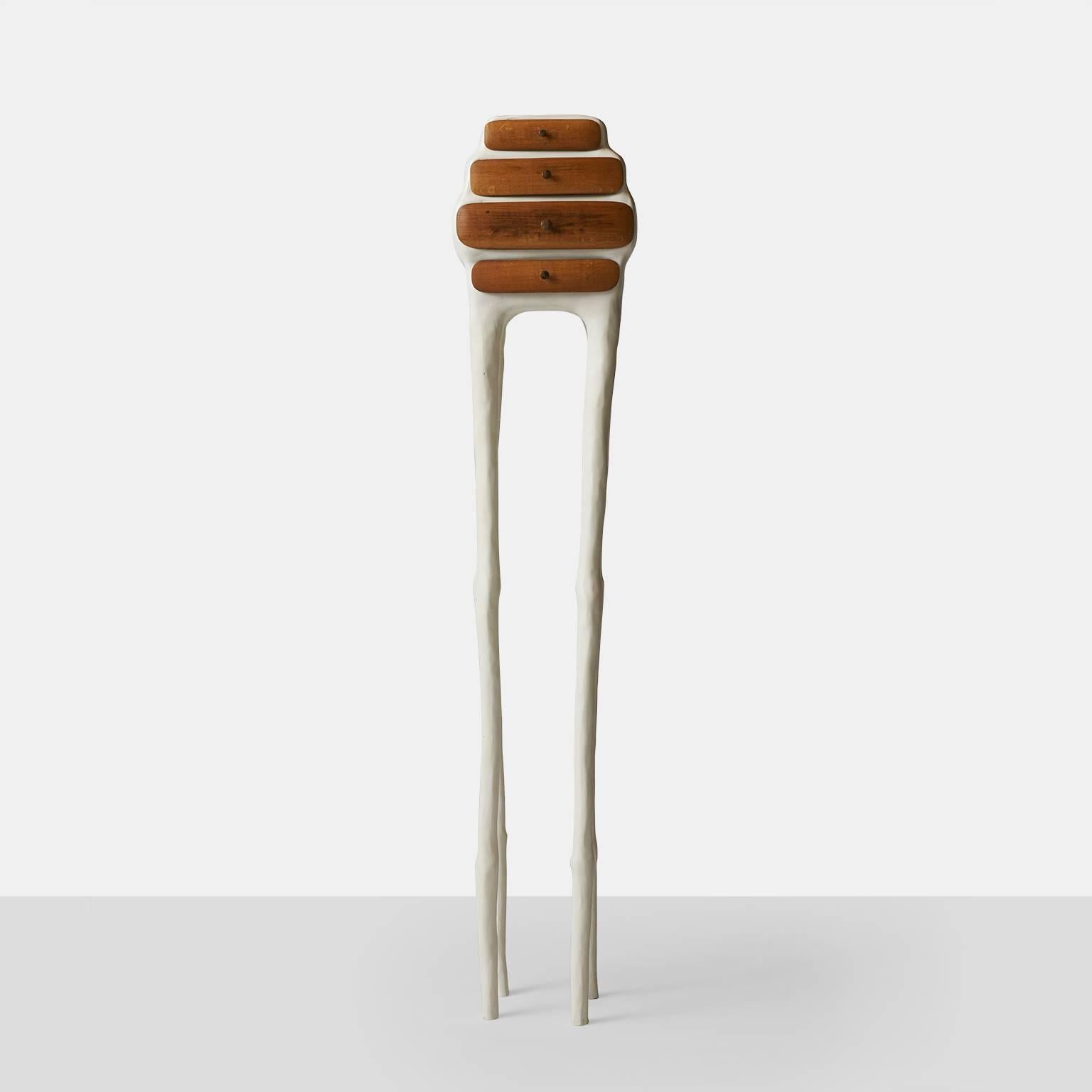 Organic Modern Tall Cabinet in Oak and Hazel by Valentin Loellmann