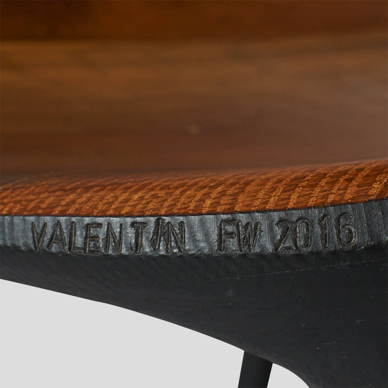 Oak Valentin Loellmann High Pedestal Table For Sale