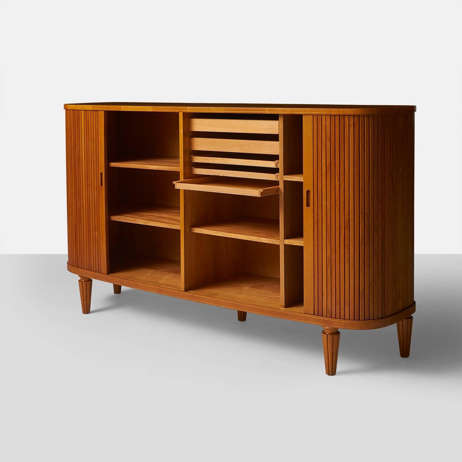 Mid-20th Century Swedish Sideboard in Elmwood