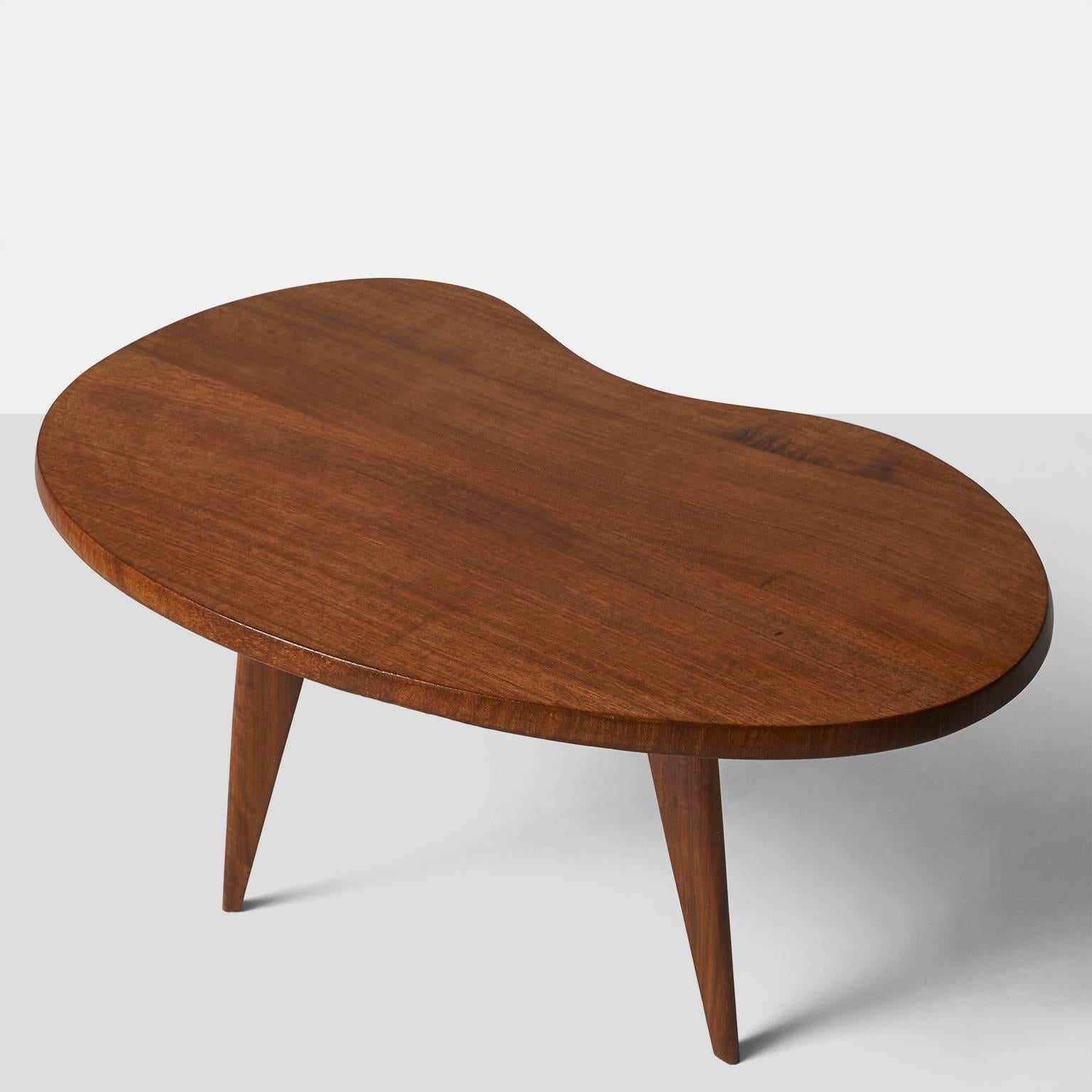 Set of Kidney Shaped Side Tables in Wenge 4