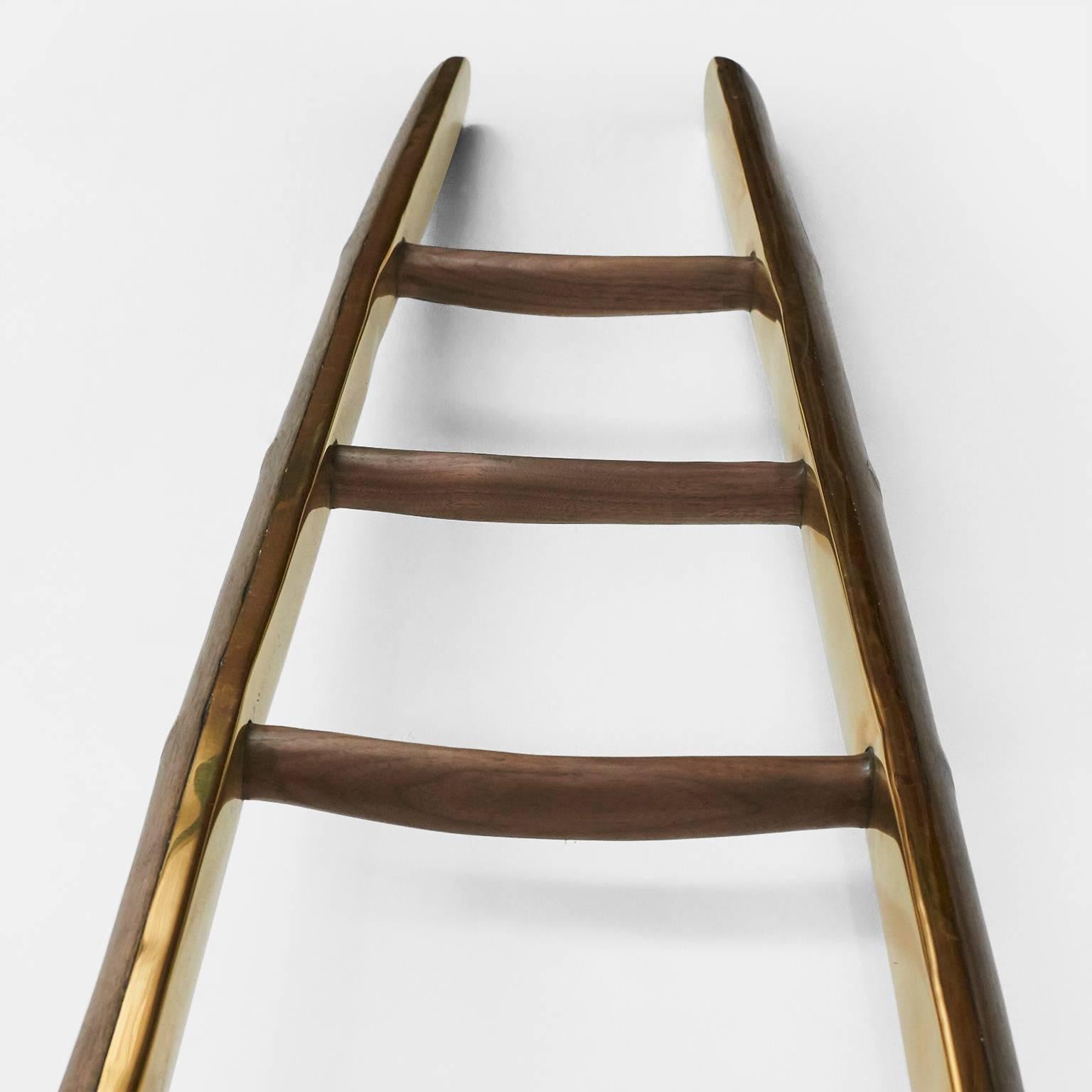 Organic Modern Ladder in Brass by Valentin Loellmann