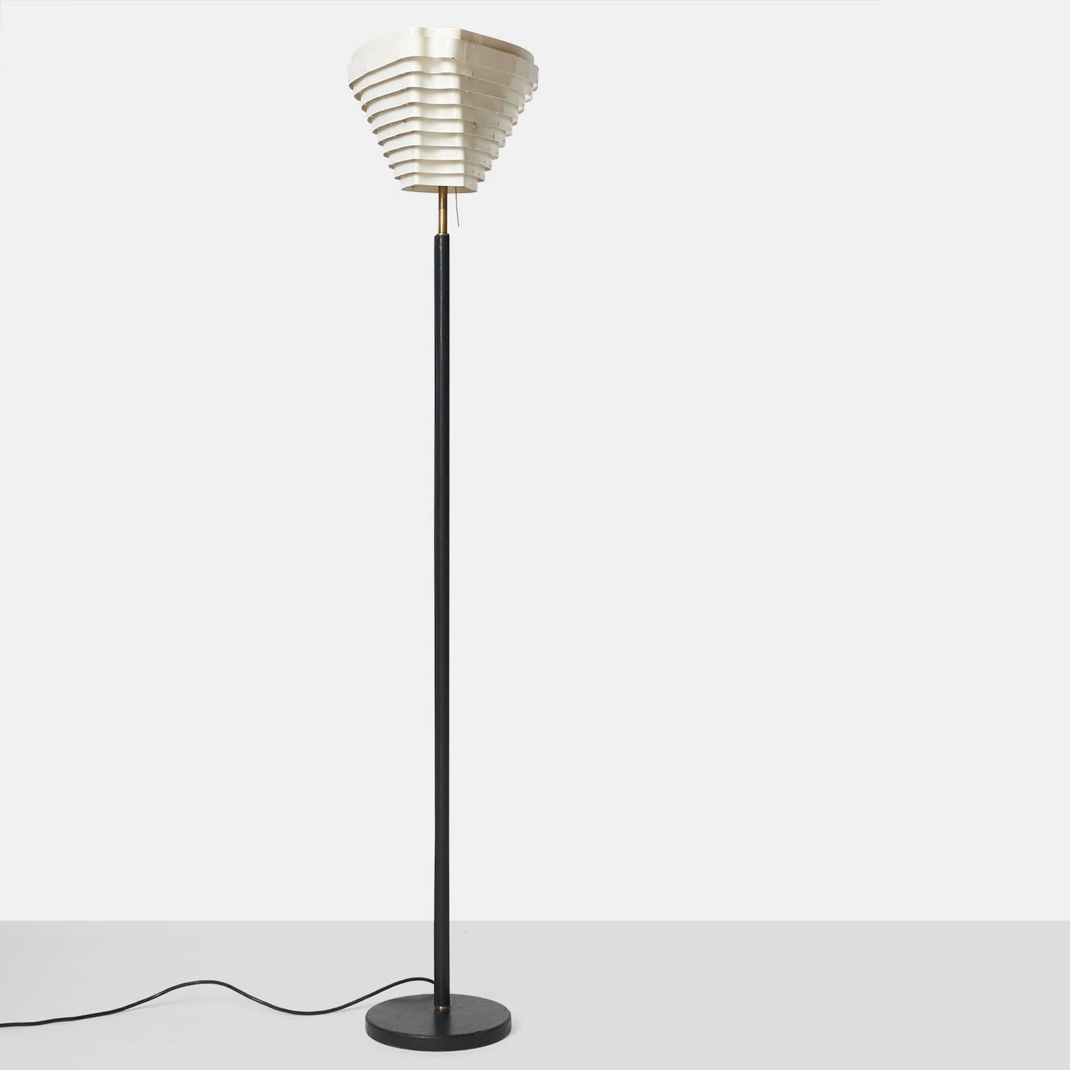 Scandinavian Modern Floor Lamp by Alvar Aalto Model #A805