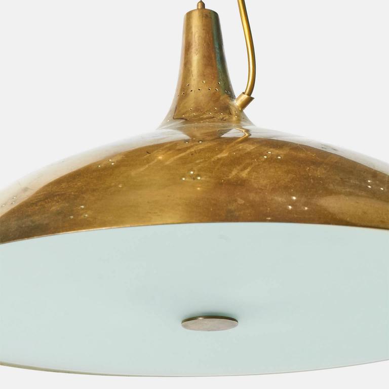 Scandinavian Modern Large Counter Weight Chandelier by Paavo Tynell