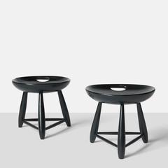 Pair of "Mocho" Stools by Sergio Rodrigues