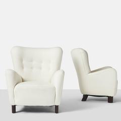 Rare High Back Chairs 1669 by Fritz Hansen