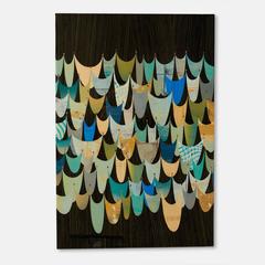 Collage a tecnica mista e dimissioni di Rex Ray