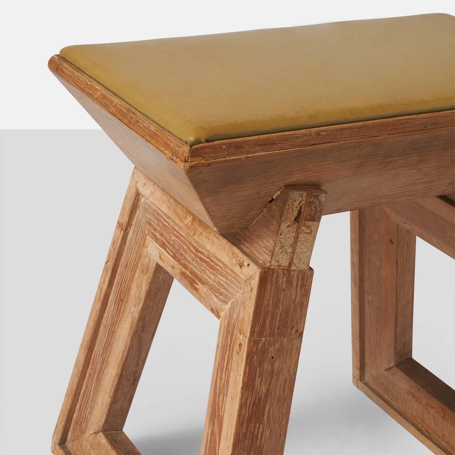 Mid-20th Century Architectural Stool