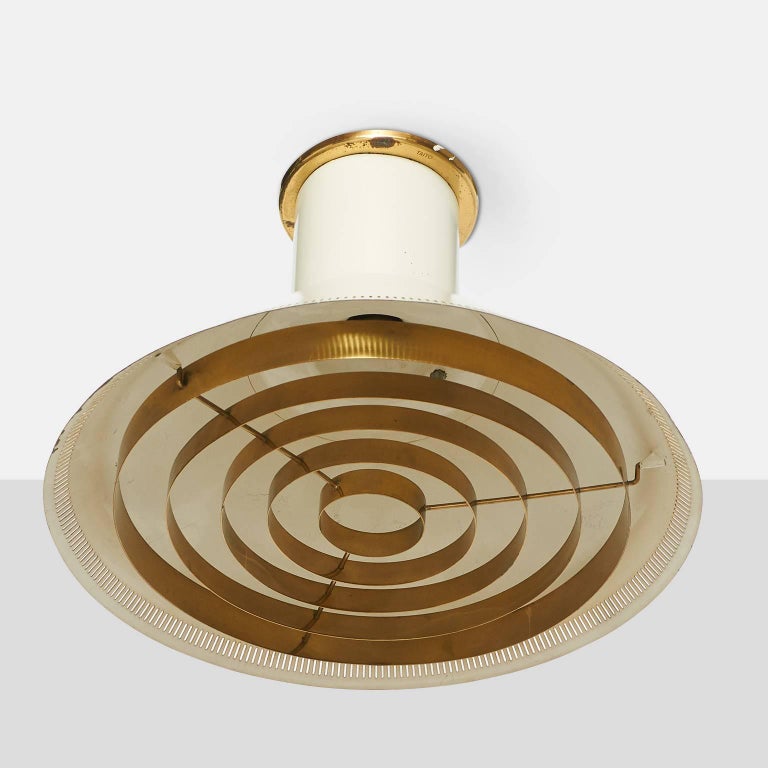 Scandinavian Modern Ceiling Light by Paavo Tynell For Sale