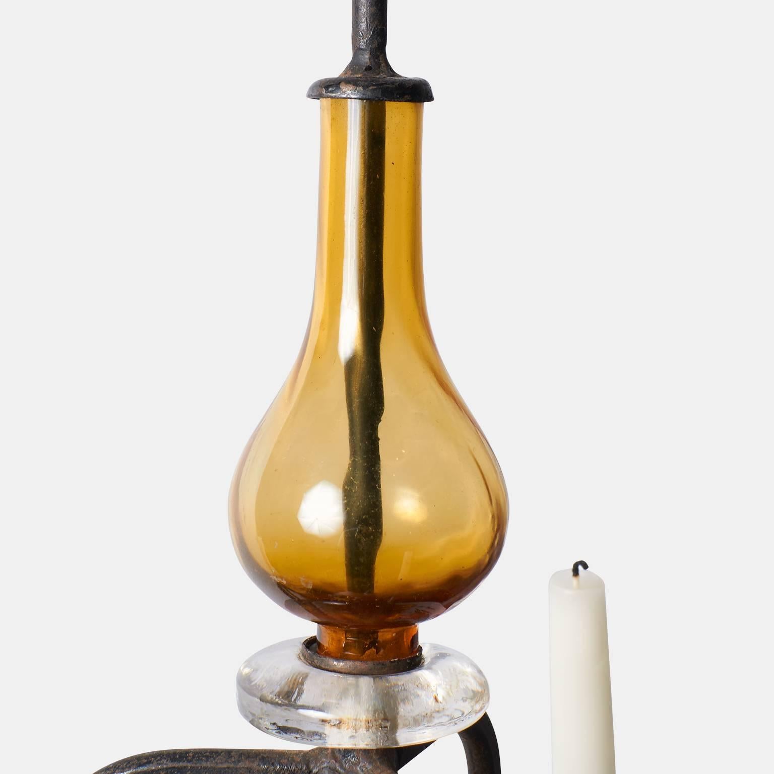 Scandinavian Modern Erik Hoglund Three-Arm Chandelier