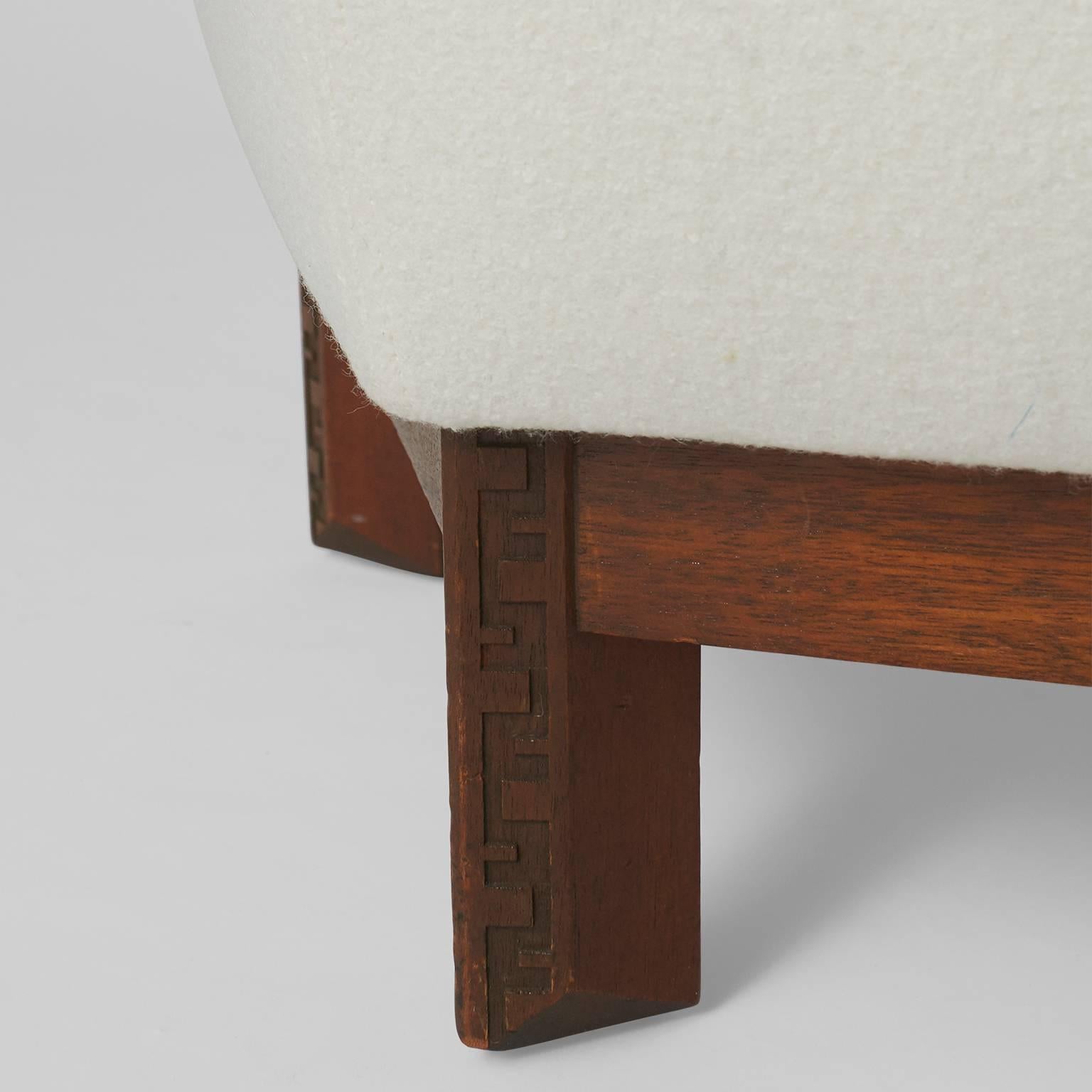 American Pair of Ottomans by Frank Lloyd Wright for Henredon