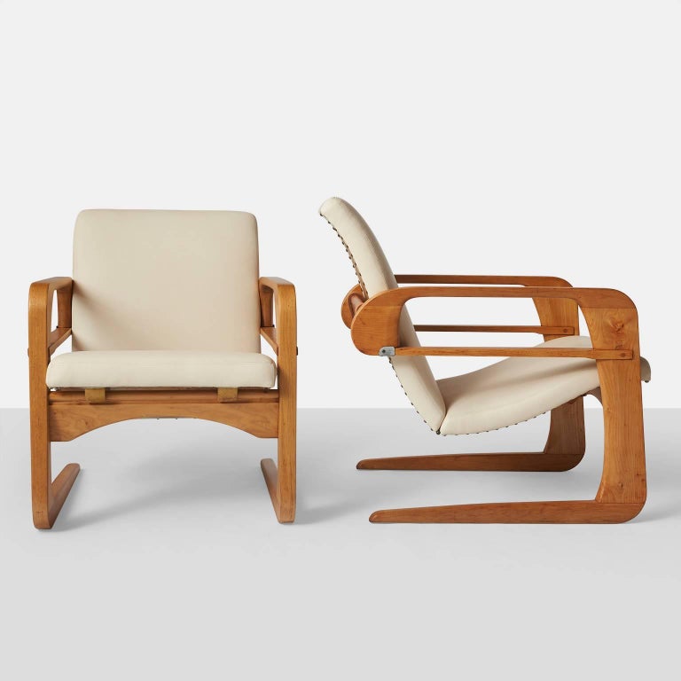 Pair Of Kem Weber Airline Chairs At 1stdibs