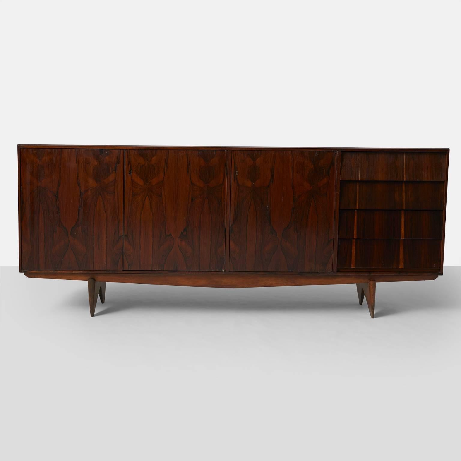 Modern Rosewood Credenza by Martin Eisler