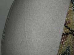 Zabihi Collection Vintage Beige Green Muave Accent Turkish Rug Pillow