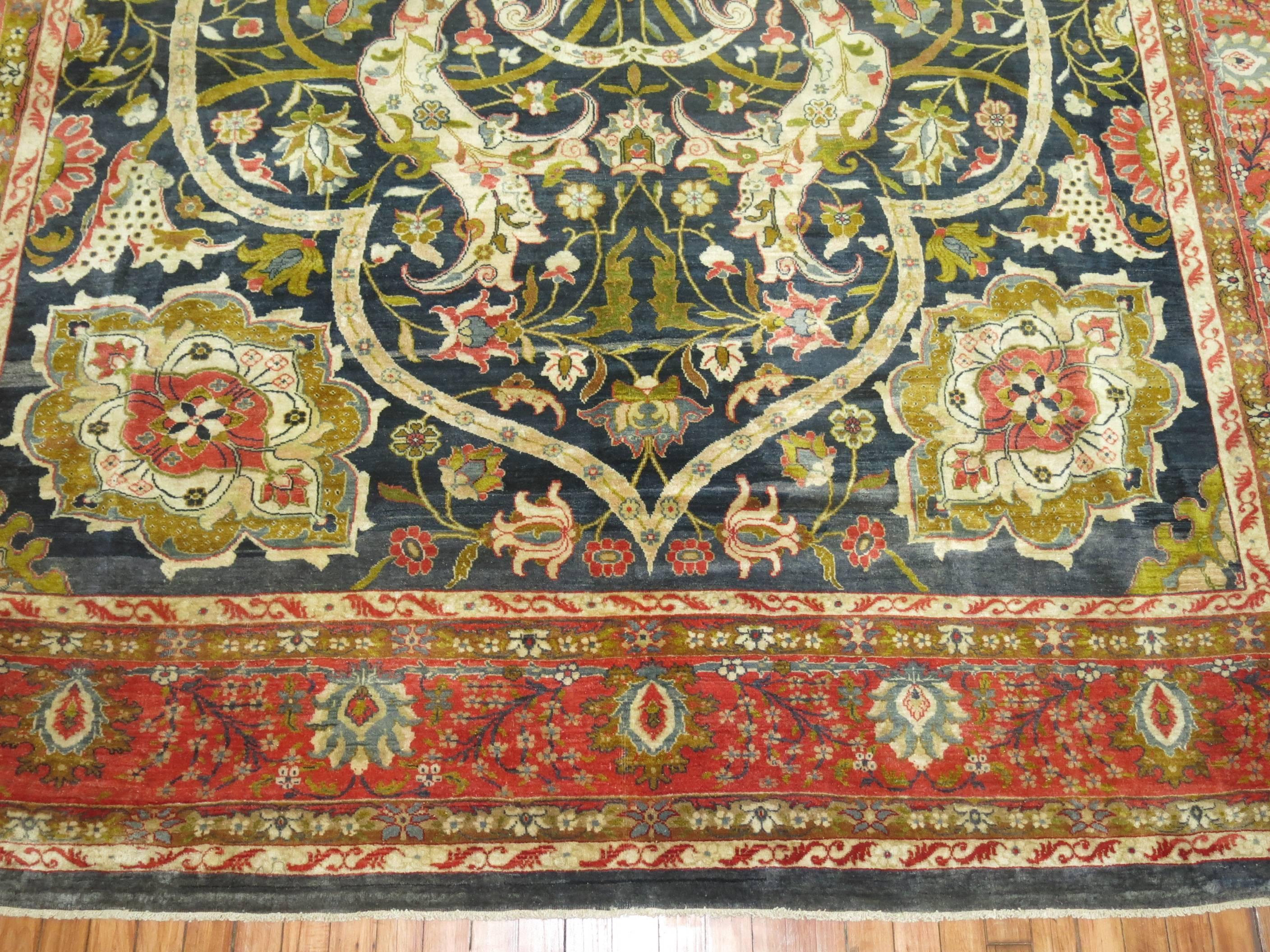 Antique Indian rugs convey impressive ideas of sophistication and cultivation. Their use of mesmerizing motifs have transcended time and location making some of the most sought after rugs available. From large scale rugs that draw the attention of