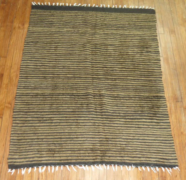 Vintage Mohair Rug For Sale at 1stdibs