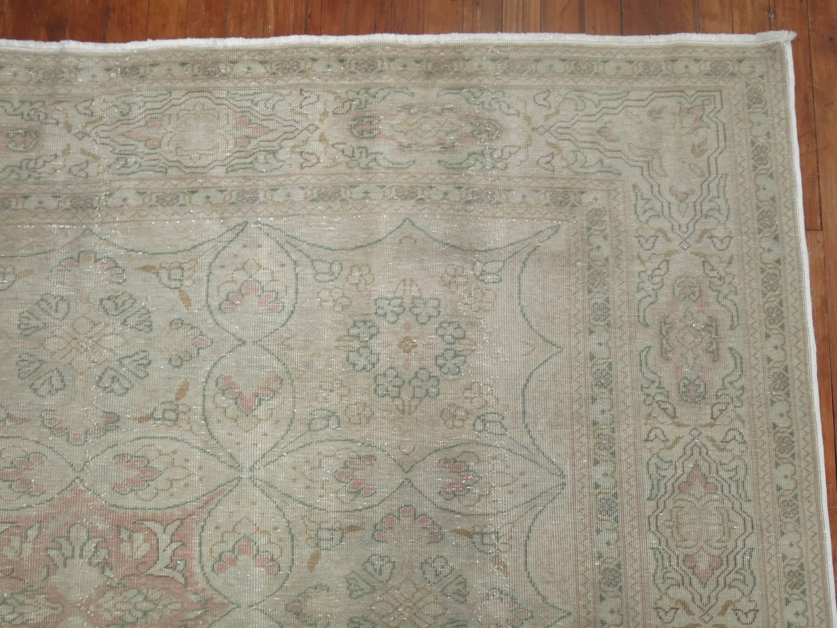 Agra Antique Turkish Sivas Room Size Carpet For Sale