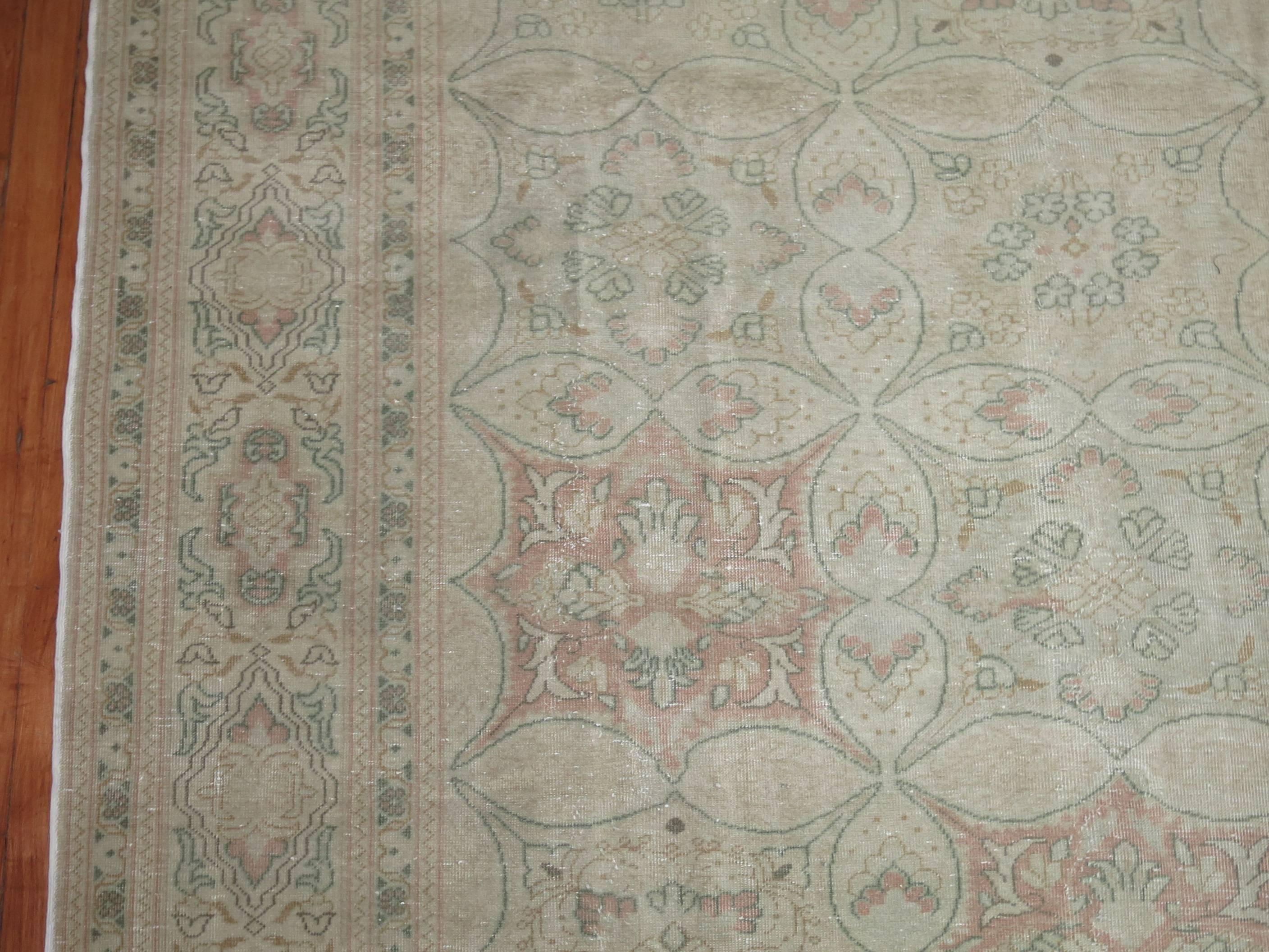 Wool Antique Turkish Sivas Room Size Carpet For Sale