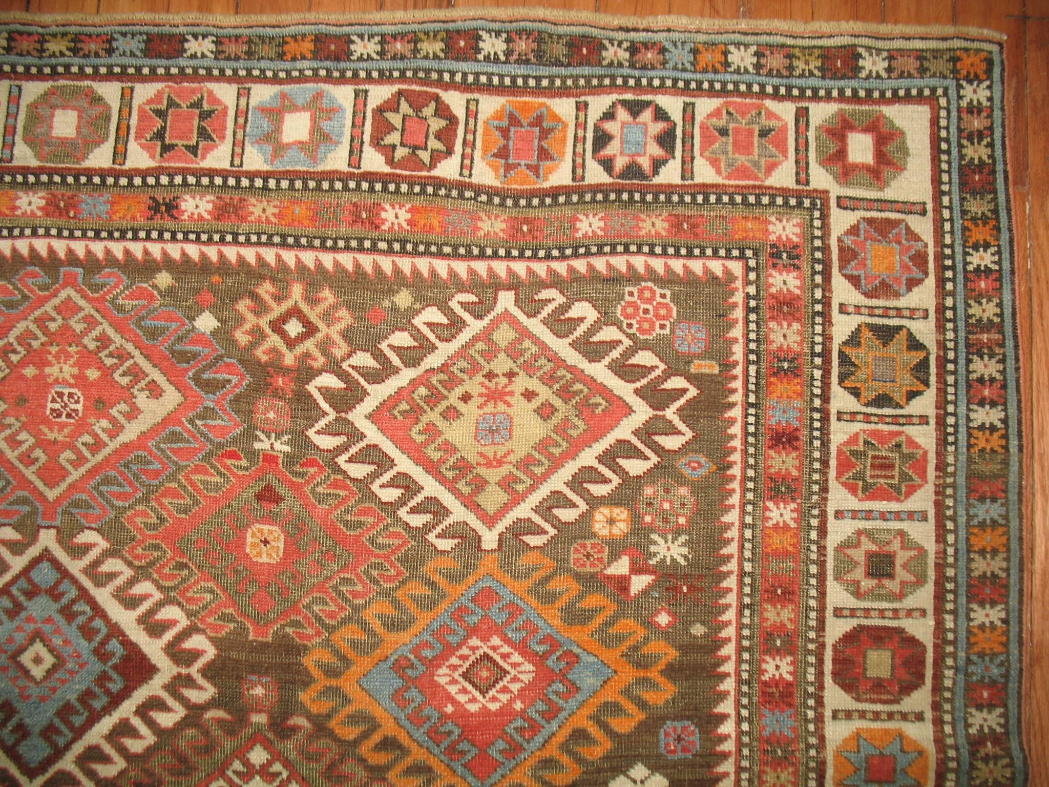 20th Century Decorative Antique Shirvan Caucasian Rug