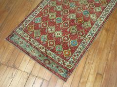 Zabihi Collection Narrow Antique Turkish Melas Runner