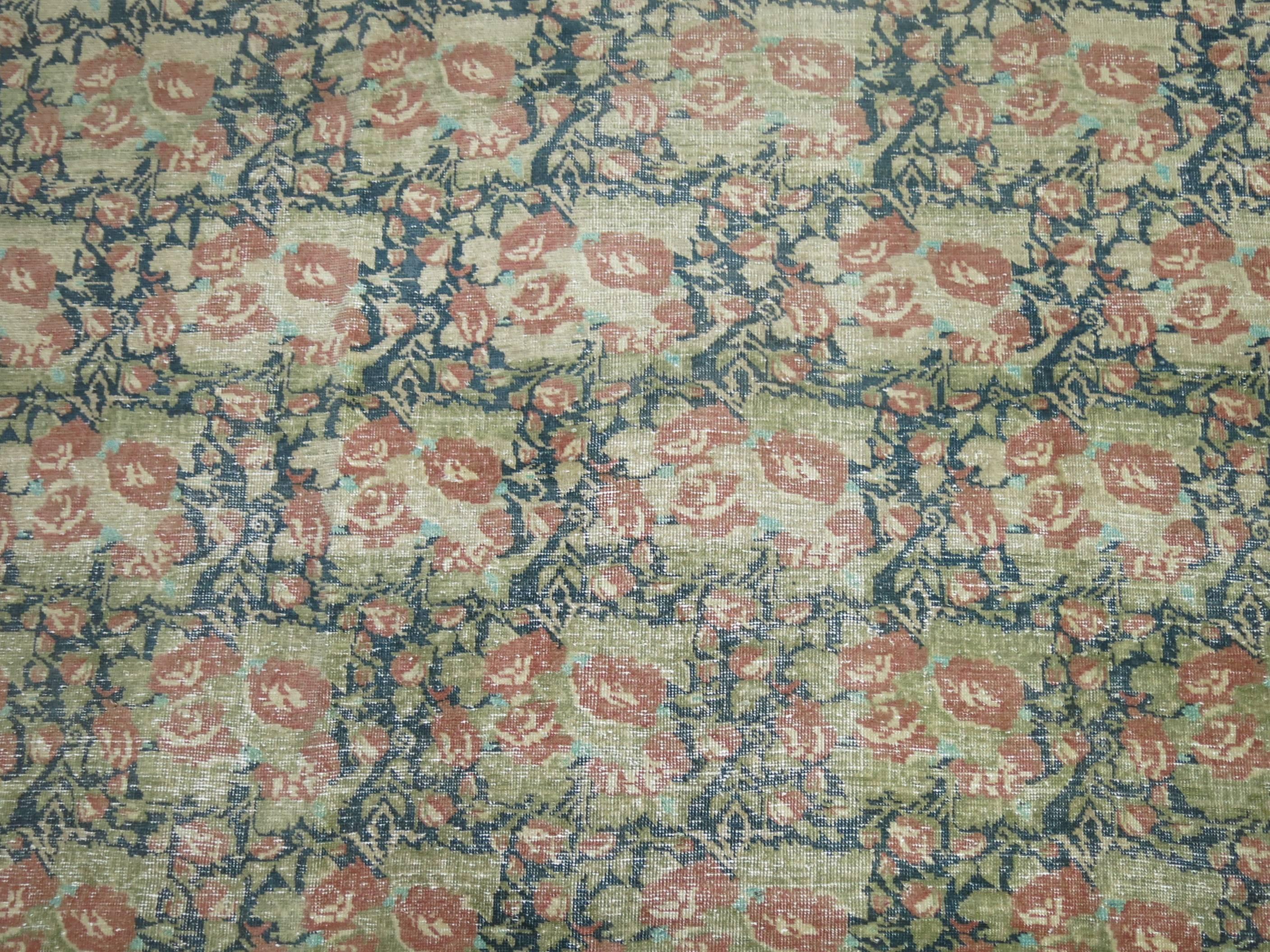 Wool Vintage European Carpet For Sale
