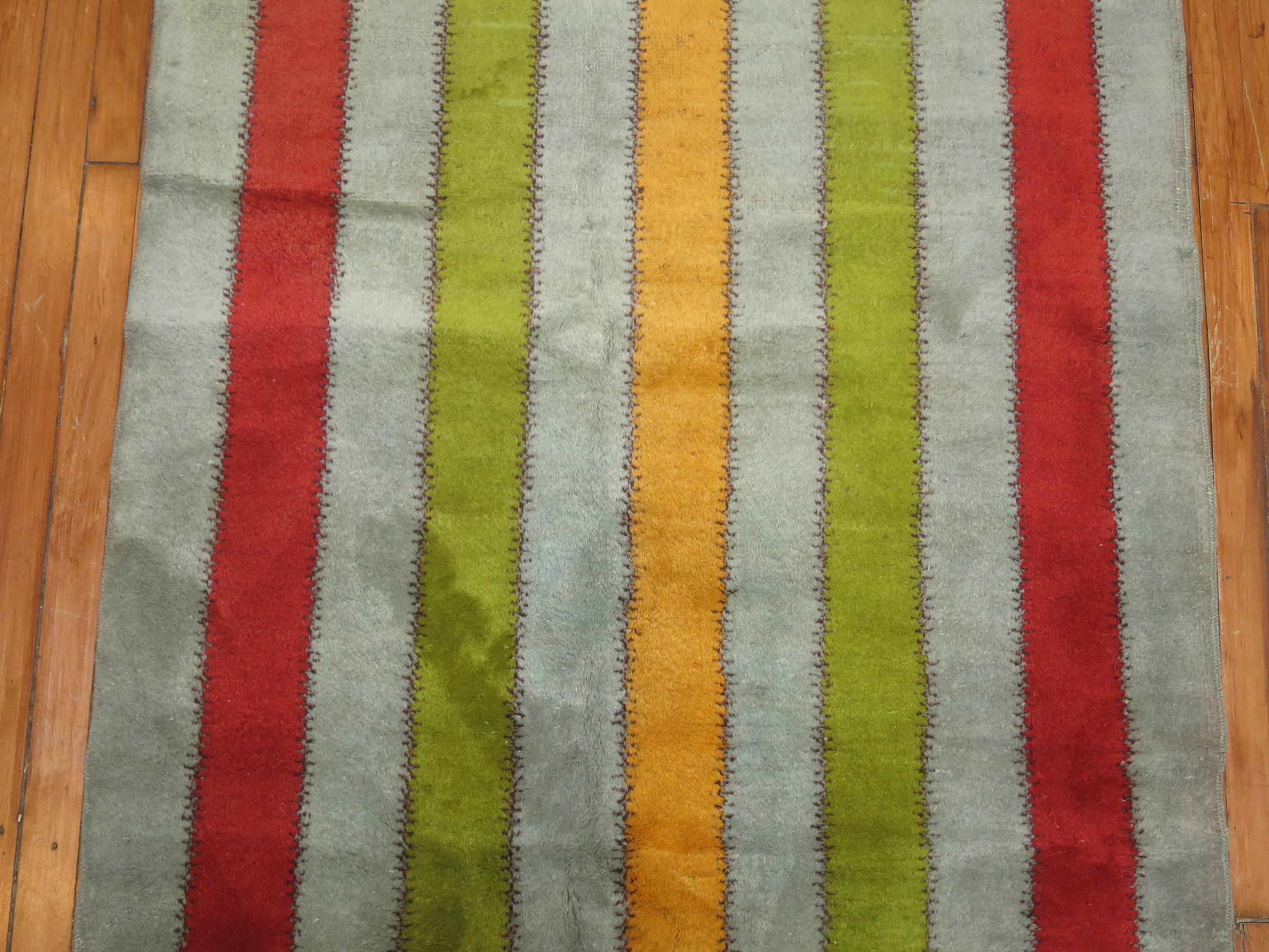 Alfombra Deco Turca de Mediados de Siglo Turco en venta