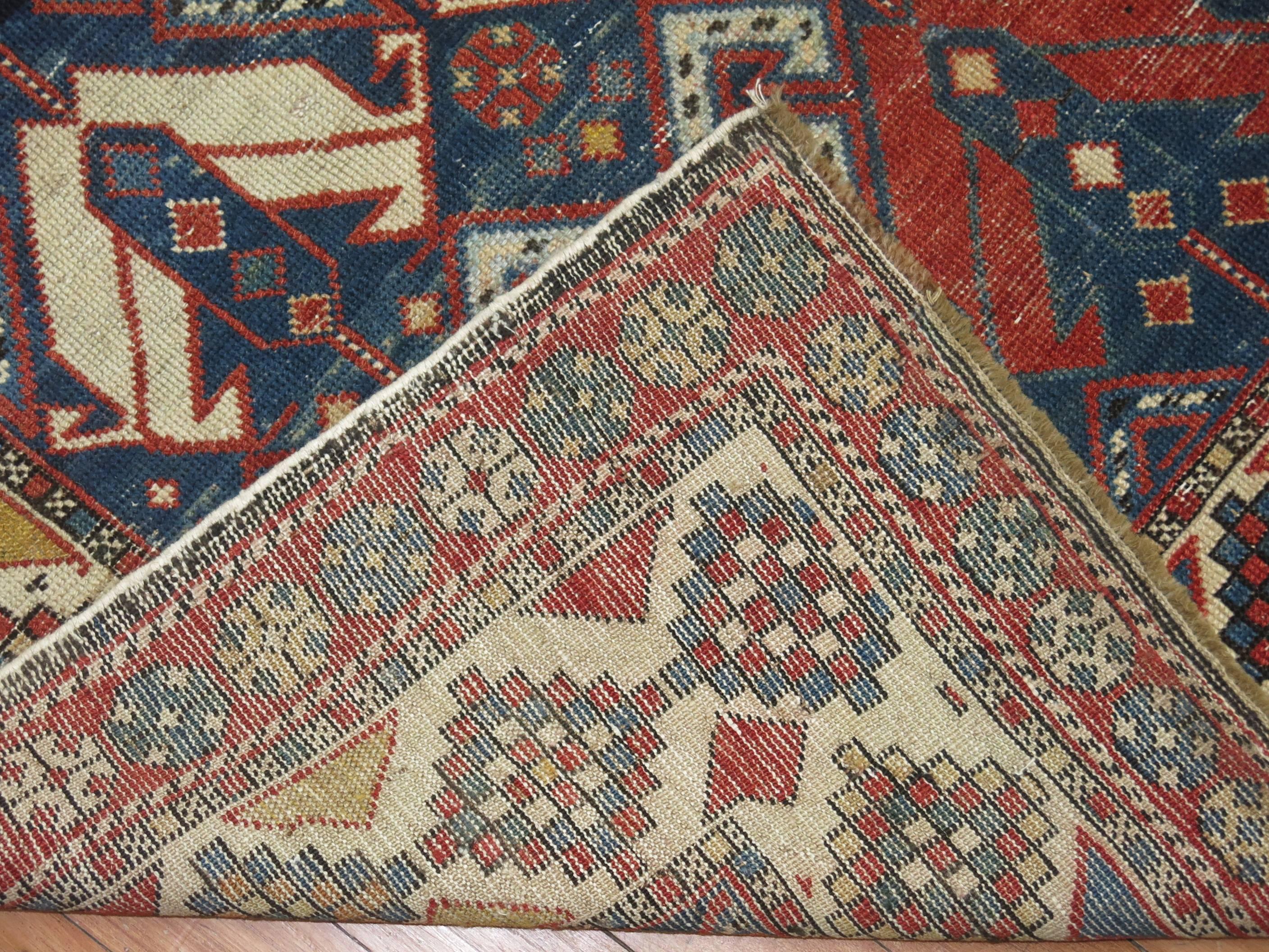 Hand-Knotted Antique Shirvan Rug
