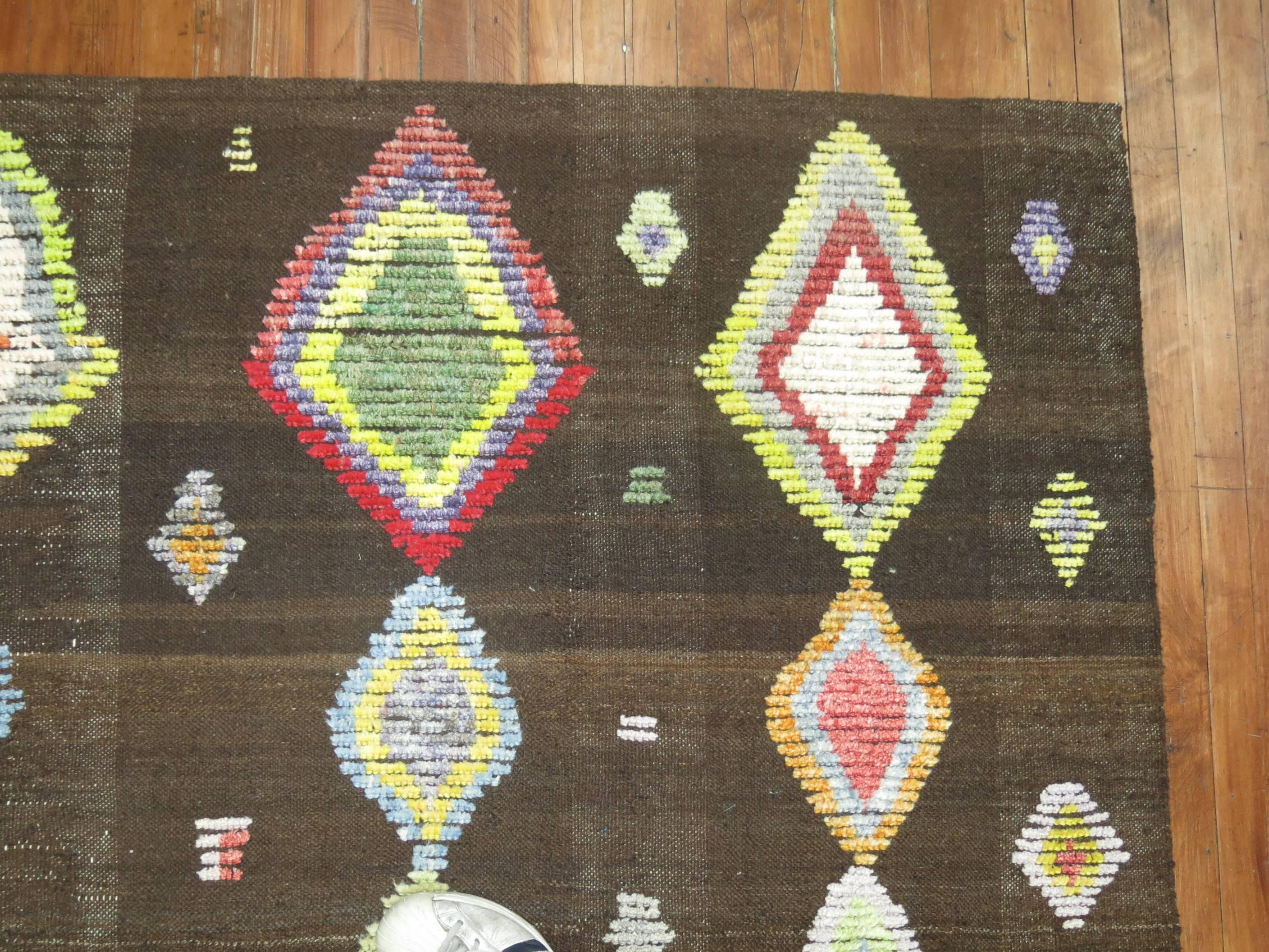 Contemporary Kilim Composition Tulu Carpet